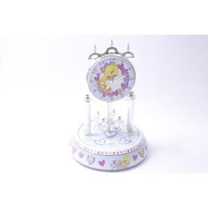 Looney Tunes, Tweety Bird, Porcelain Clock, Tabletop, Anniversary Edition, 9